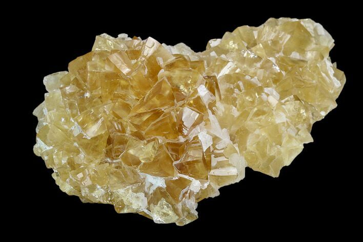 Lustrous Yellow Calcite Crystal Cluster - Fluorescent! #128934